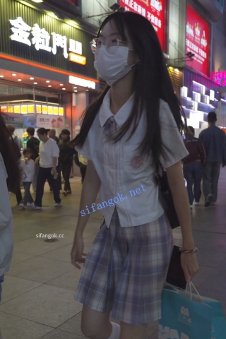 (BC-AA-620)制服jk小学妹逛街买刮刮乐..透心凉CD粉内夹出13缝